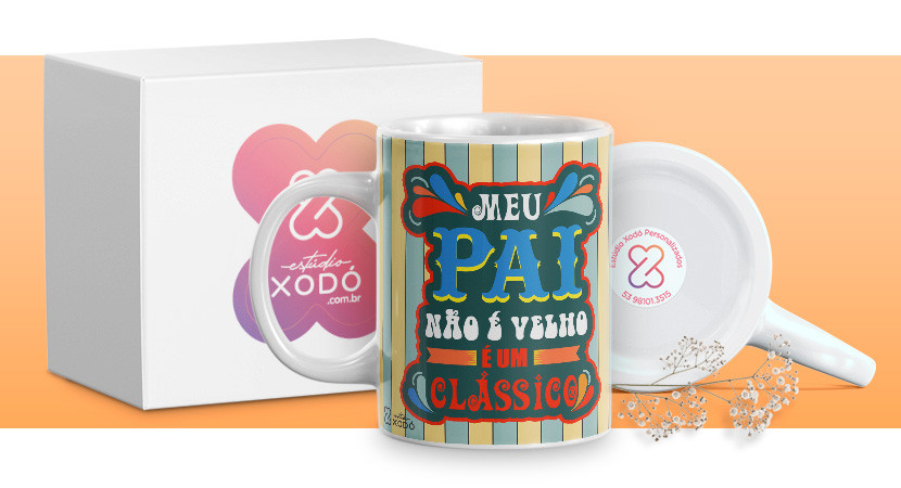 presente barato para o dia das mães caneca personalizada estudio xodo