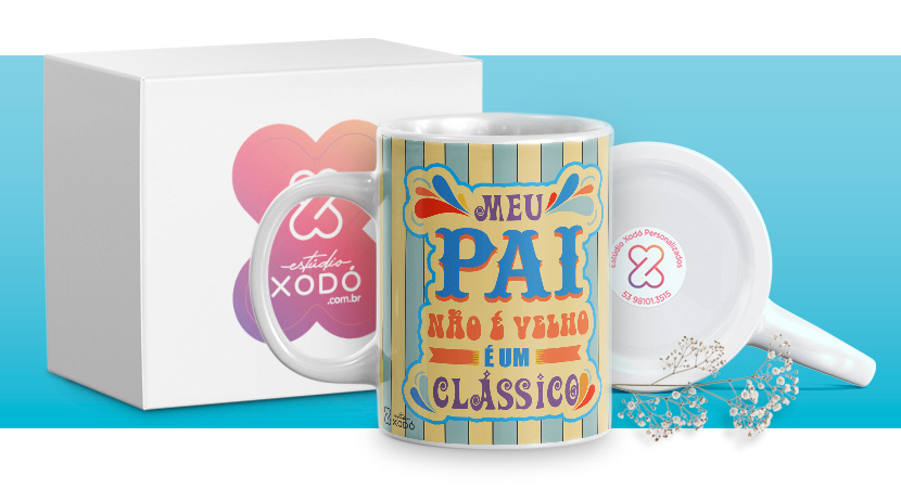 presente barato para o dia das mães caneca personalizada estudio xodo