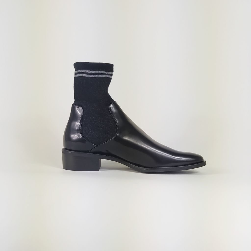 bota de vinil cano curto