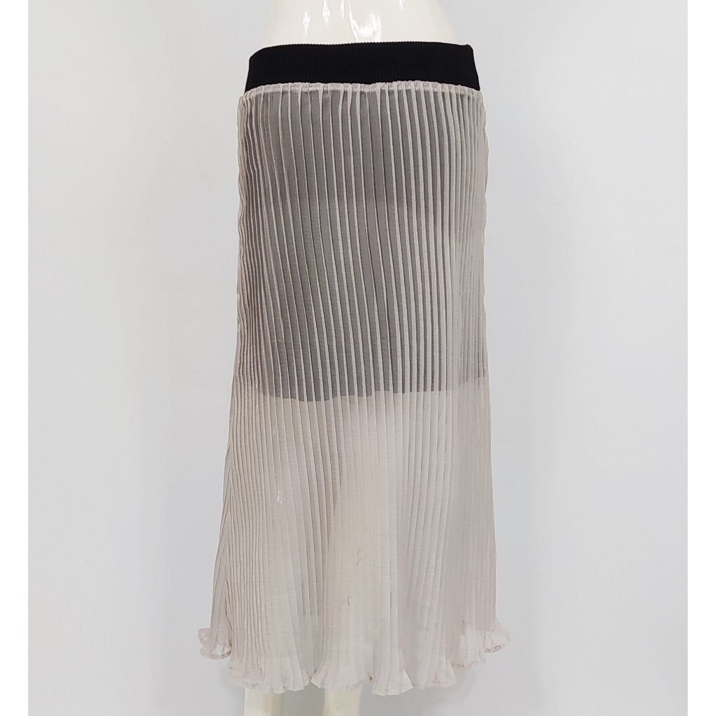 saia midi off white