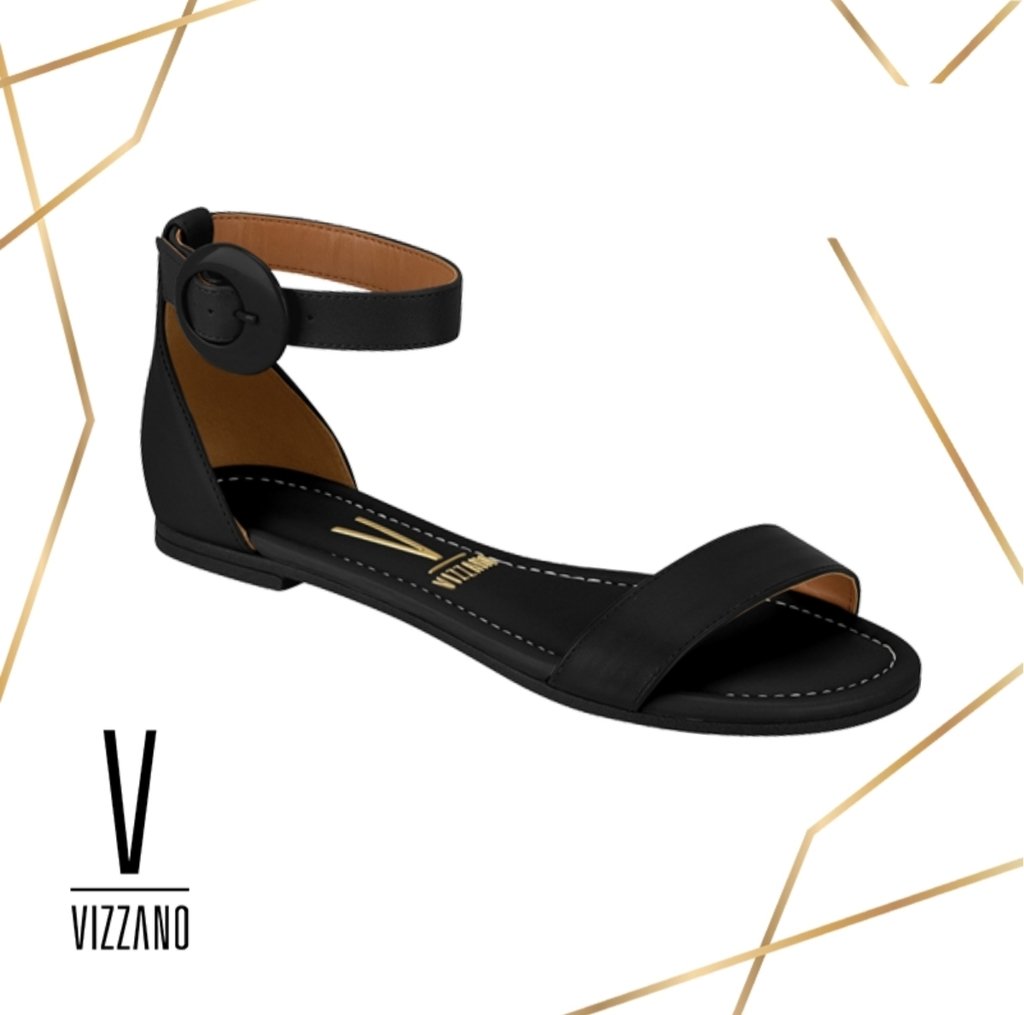 sandália baixa da vizzano