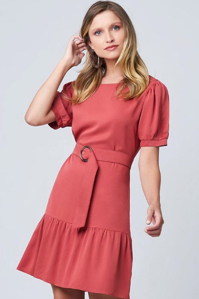 vestido viscose liso