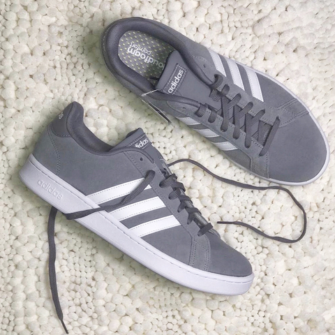 adidas grand court cinza