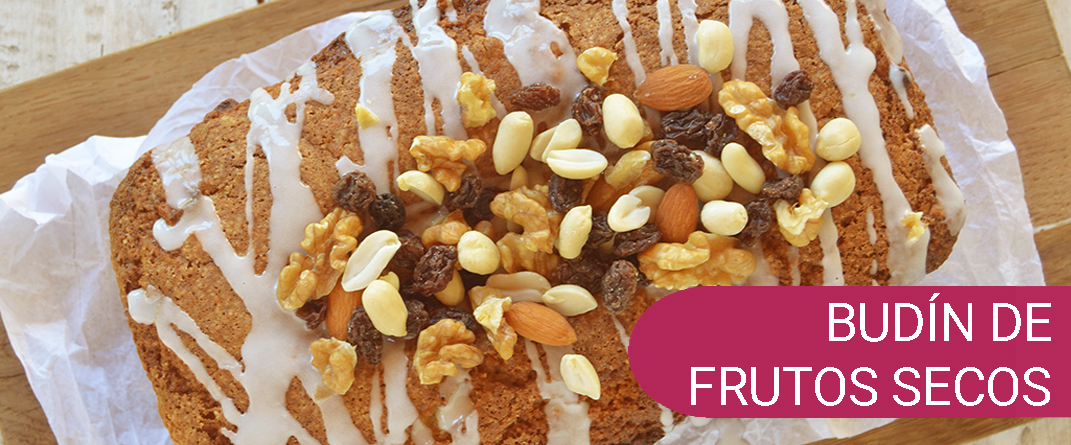 budín de frutos secos