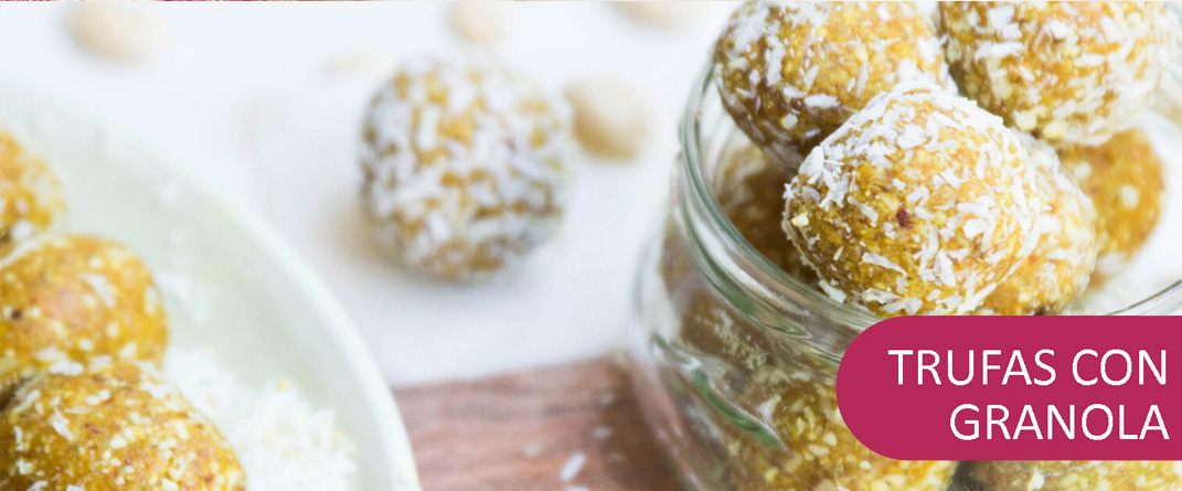 Trufas con granola