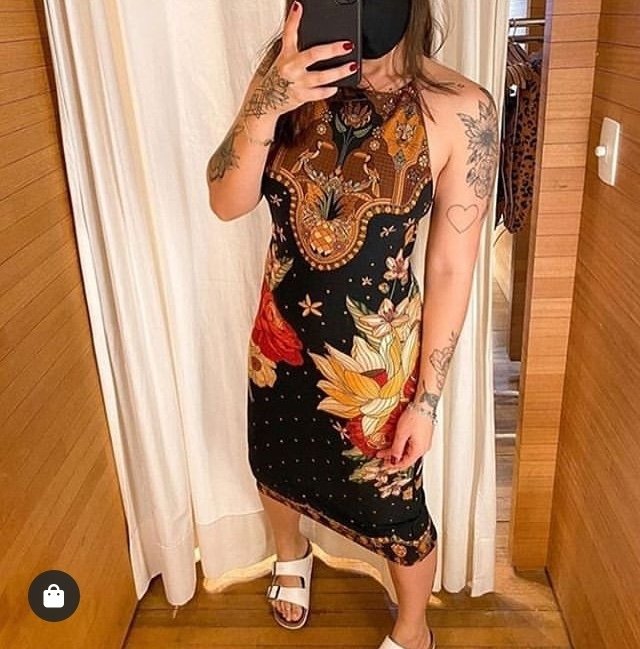 vestido flor do cerrado farm