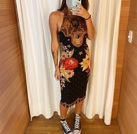 vestido flor do cerrado farm