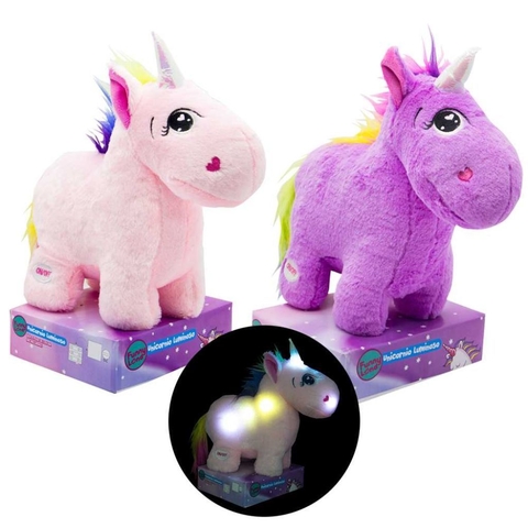 peluche unicornio con luces