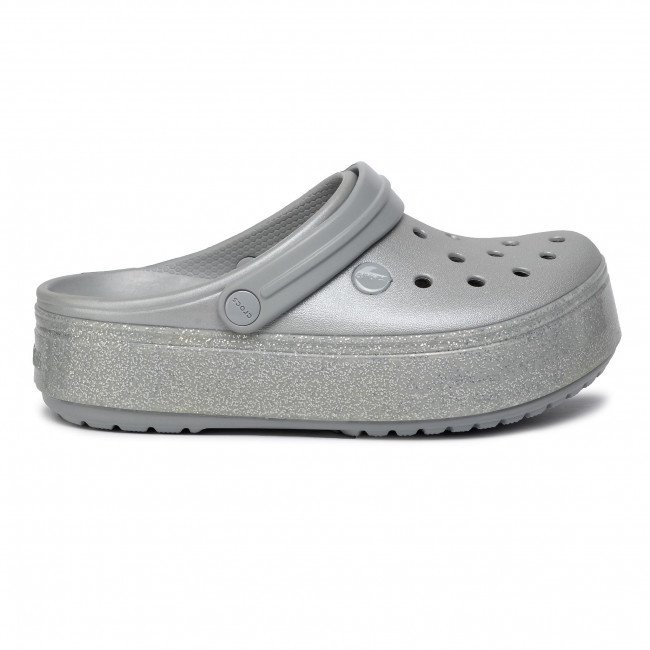 crocs plataforma gris