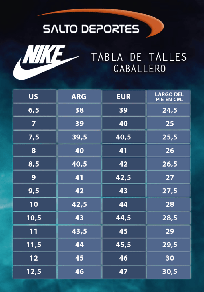 Mediar Porra Debería zapatillas nike tabla de talles Today's Deals- OFF-53% >Free Delivery
