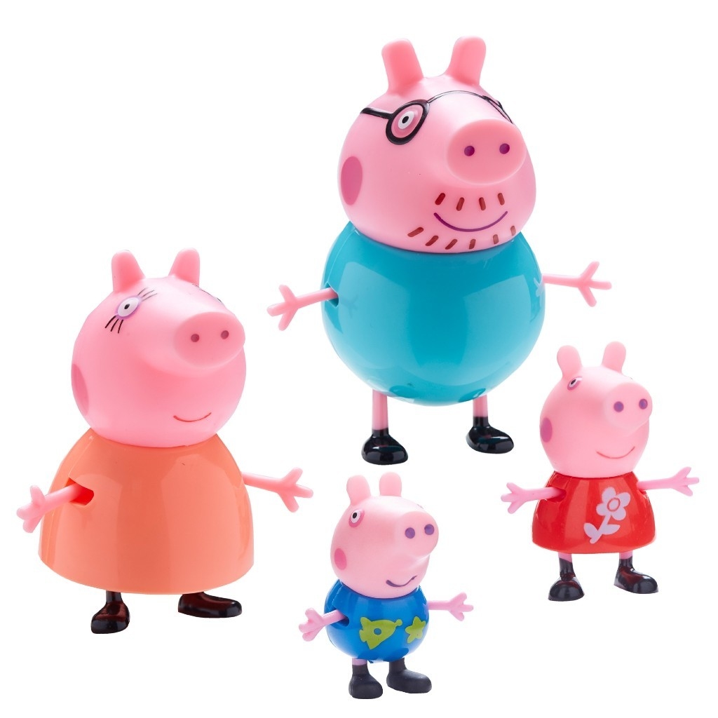 Peppa Pig 4 Figuras De La Familia Cod 06666