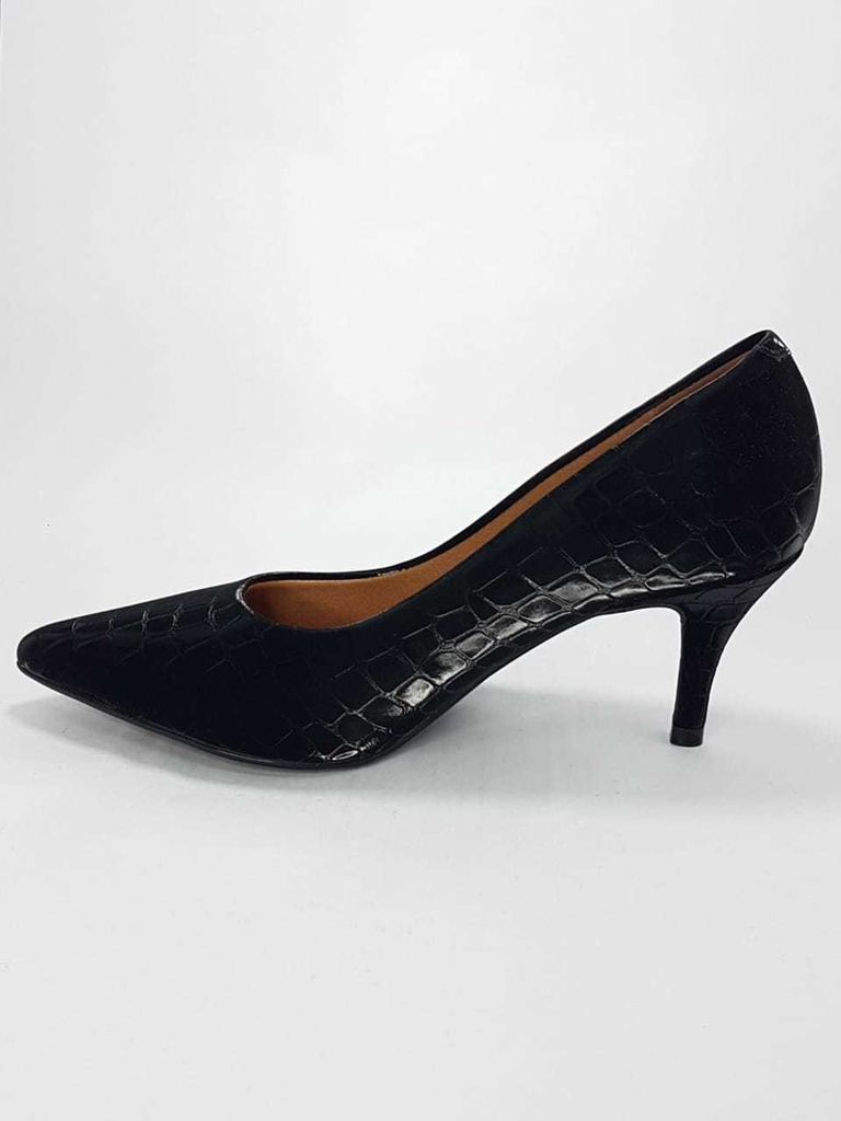 scarpin cetim preto