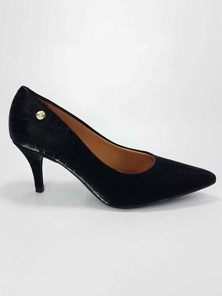 scarpin cetim preto