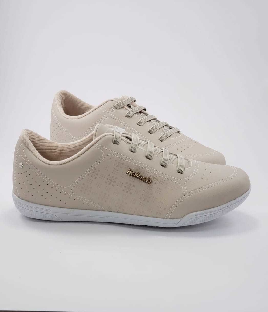tenis casual bege feminino