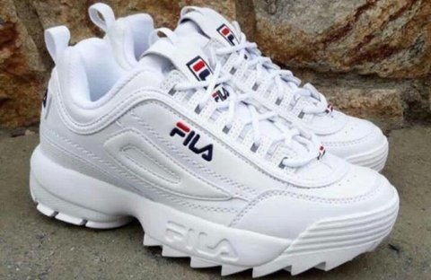 fila disruptor ii mujer blancas