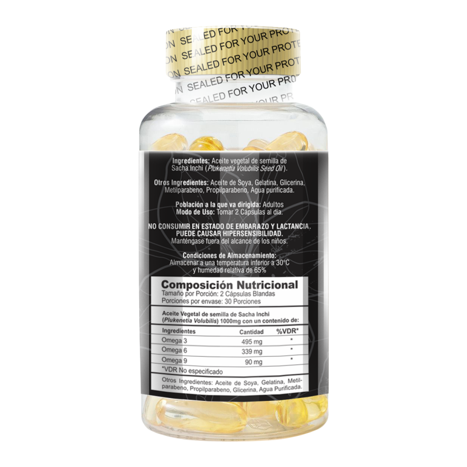 OMEGA 3 6 9 DE SACHA INCHI Frasco X 60 Softgels