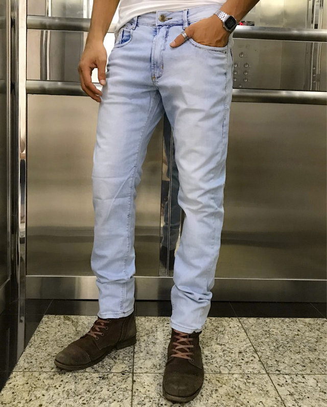 calça jeans masculina consciência