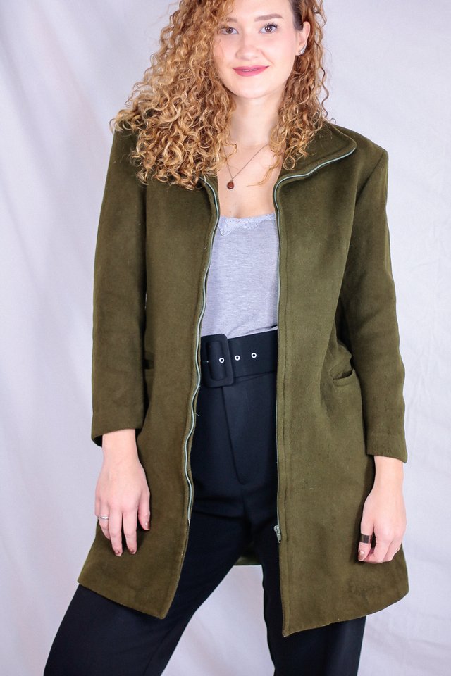 casaco verde militar