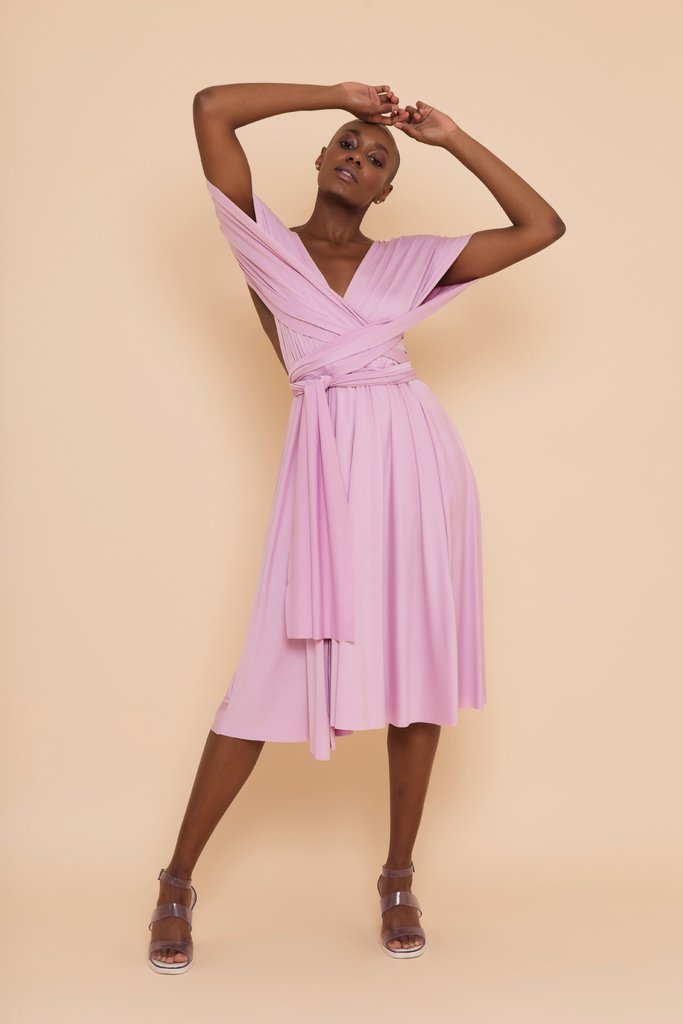 vestido midi arrumado