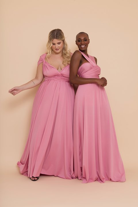 vestido multiformas rose