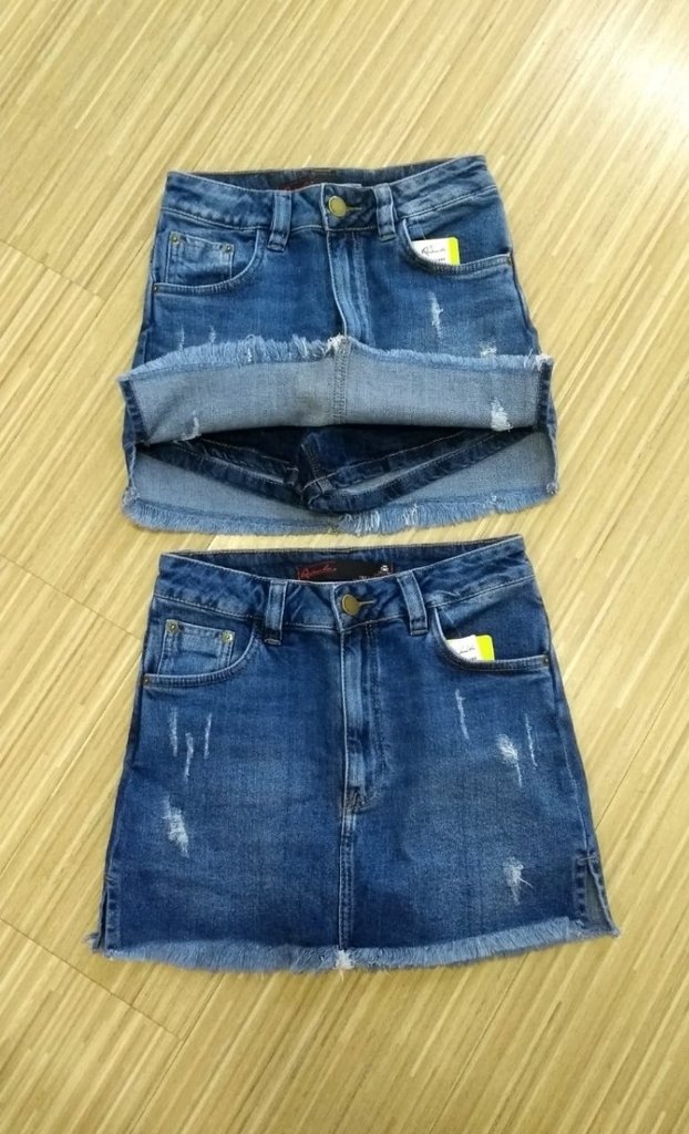 short saia jeans revanche