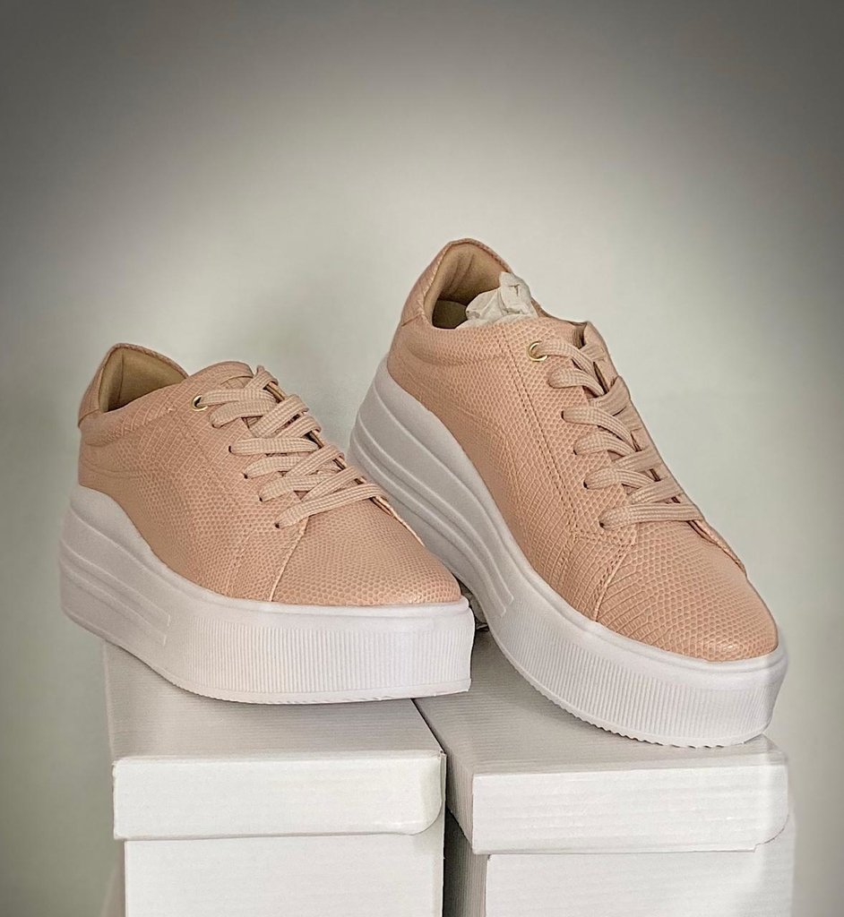 tenis sola alta rose