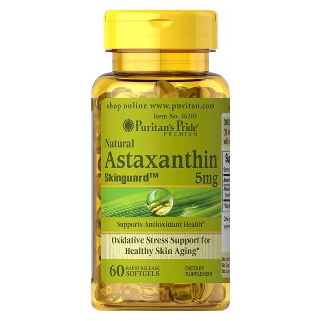 Astaxantina 5 mg (60 Softgels) - Puritan's Pride
