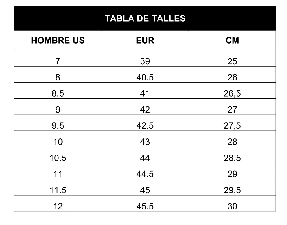 Guia De Tallas Zapatillas Dc Top Sellers - www.bridgepartnersllc.com  1691000575