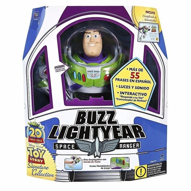 buzz lightyear con certificado de autenticidad
