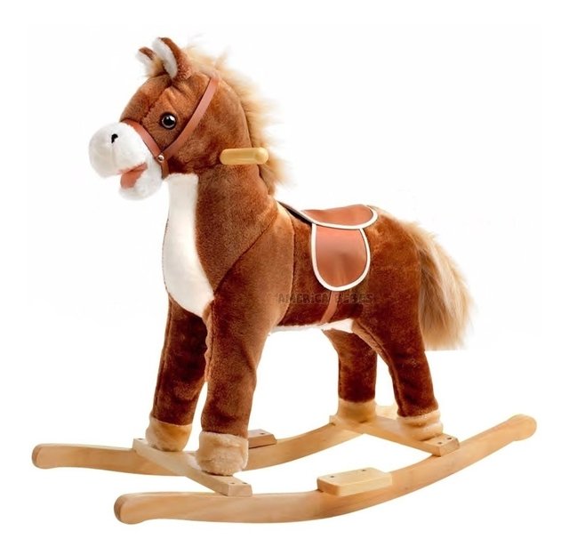 caballito mecedor de peluche