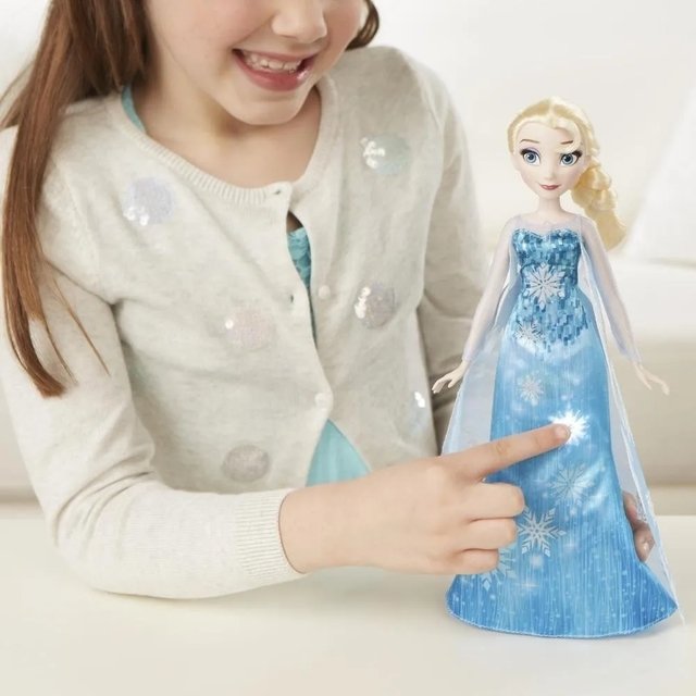 muñeca elsa vestido musical