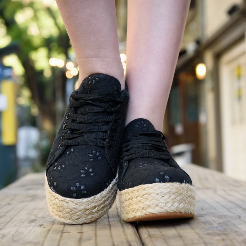 tenis espadrille preto