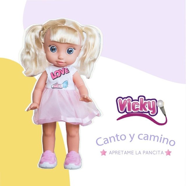 muñeca que canta y camina