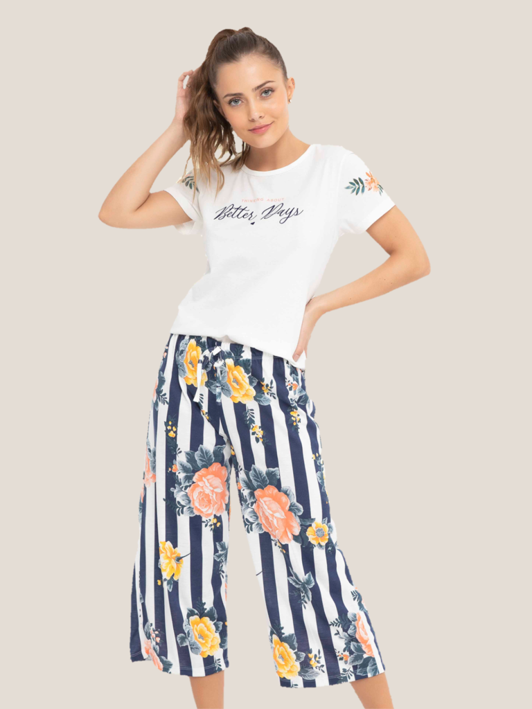 pantacourt floral