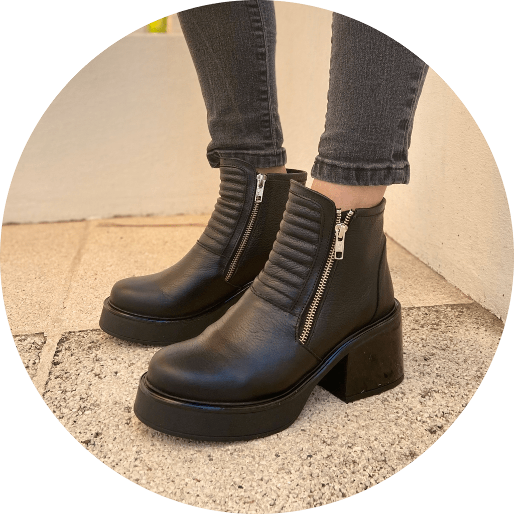 Botas Negras Con Cierre Flash Sales, UP TO 61% OFF |  www.editorialelpirata.com