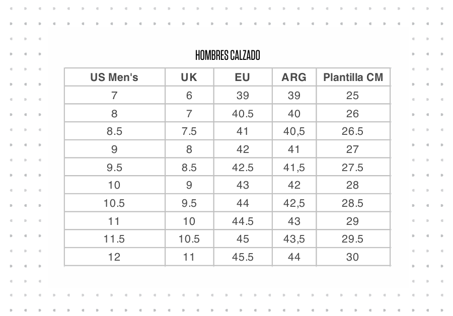 CALZADO HOMBRES