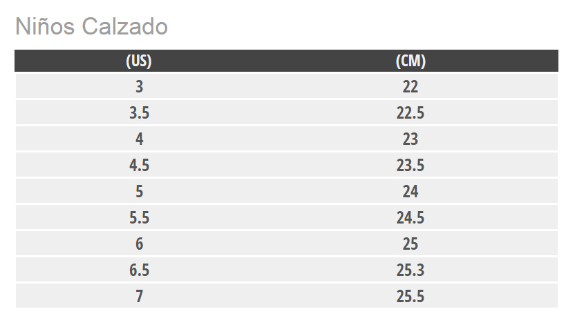 CALZADO NIÑES