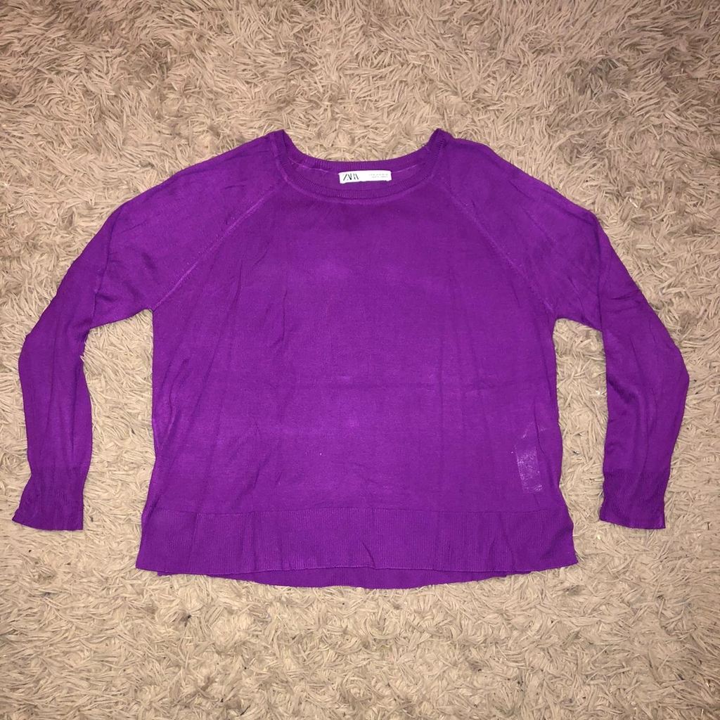 Sweater violeta Zara - Comprar en Feria 20/40