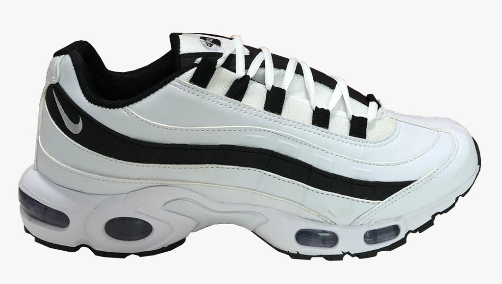 air max 95 branco e preto