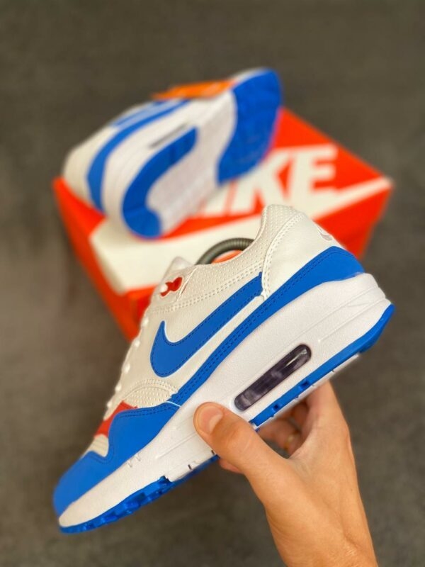 tenis nike azul vermelho e branco