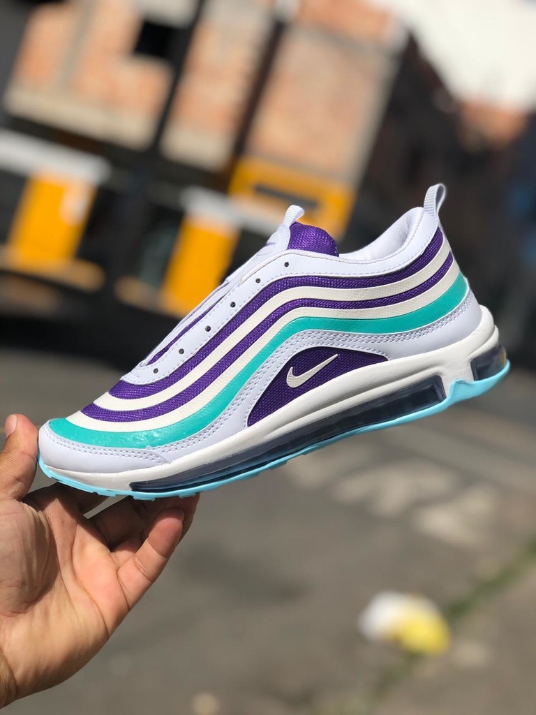 air max 97 branco e roxo
