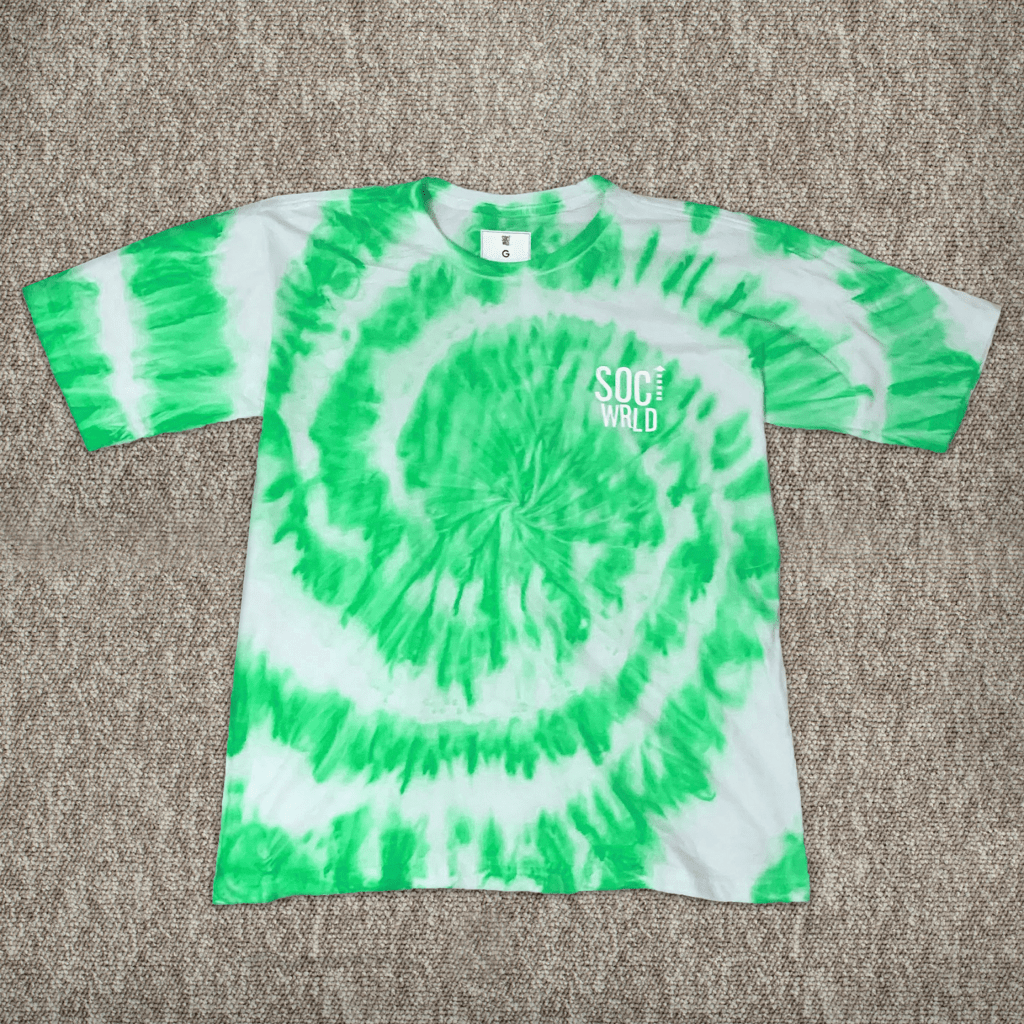 Camiseta Tie Dye Spiral Soci Wrld - Verde - Soci Wrld