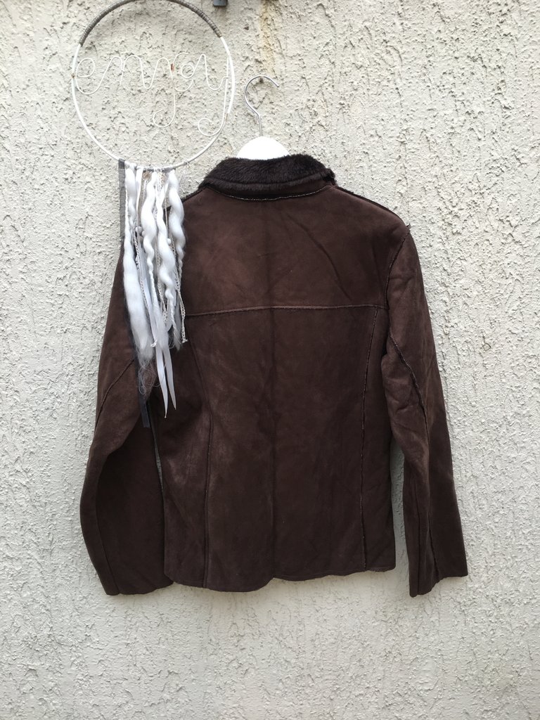 casaco suede forrado