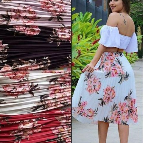 saia florida plissada