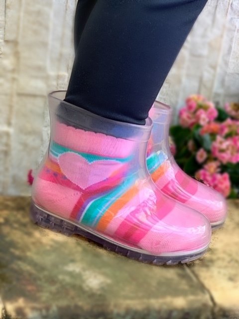 bota galocha transparente
