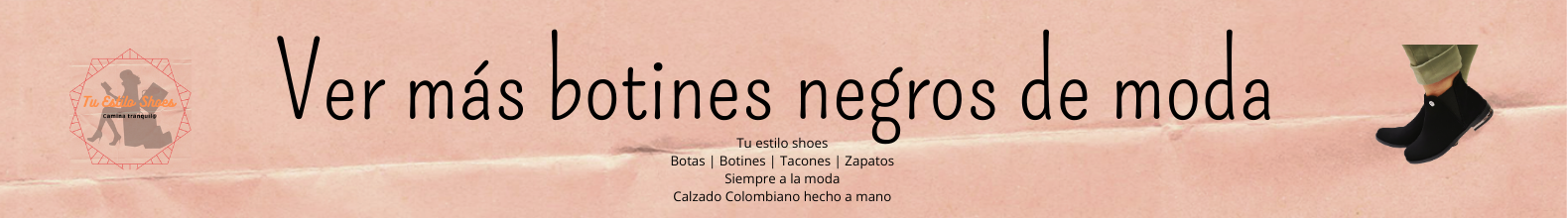 Botines negros de moda para mujer en Medellin