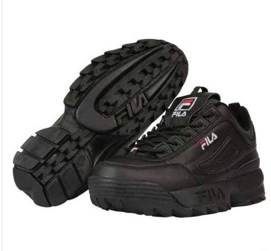 fila disruptor preto preço