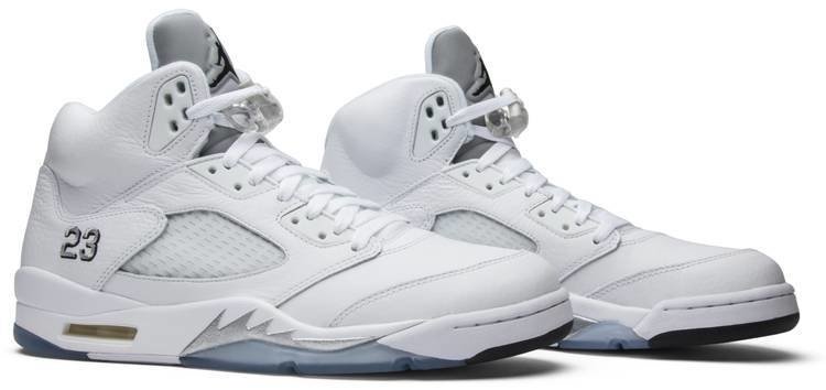 jordan 5 retro metallic white