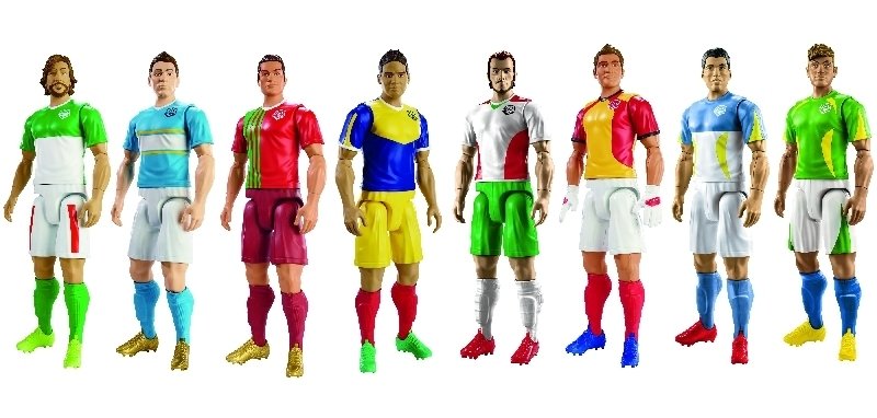 muñecos de futbol mattel