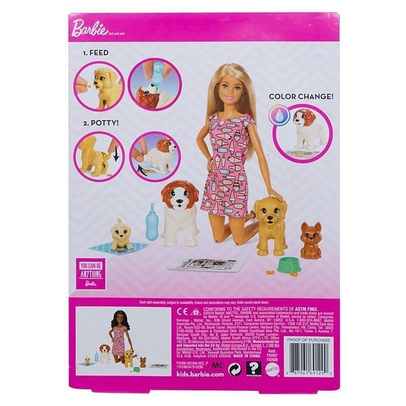 barbie con perrito que hace popo